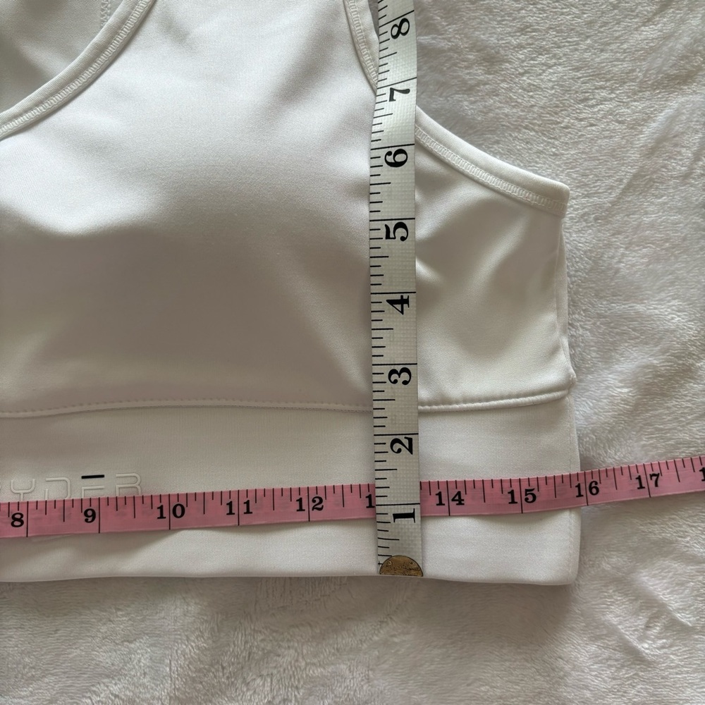 Spyder Active Pullover Racerback White Sports Bra--EUC--XL - Picture 9 of 9